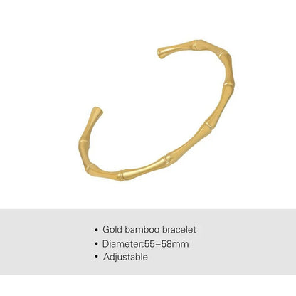 Fashion Gold Color Bamboo Bangles