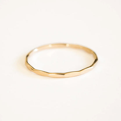 14K Gold Filled Dapped Stacking Ring